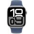 Apple Watch Series 10 GPS 42mm + Cellular in Silver Aluminium with Denim Sport Band M/L (2024)