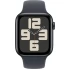 שעון Apple Watch SE GPS + Cellular בגודל 44 מ"מ בצבע Midnight Aluminium עם רצועת Midnight Sport Band במידה S/M (2024)