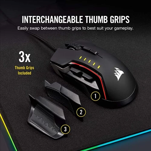Игровая мышь Corsair Glaive RGB Pro из алюминия