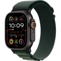 Apple Watch Ultra 2 49mm GPS + Cellular в цвете Black Titanium Case с ремешком Dark Green Alpine Loop — Размер ремешка Large (2024)