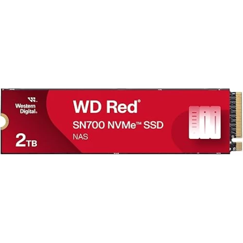 Внутренний твердотельный накопитель WD Red SN700 SSD NVMe емкостью 2 ТБ для устройств NAS