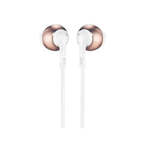 JBL Tune 205 Wired Earphones in White Pink Color