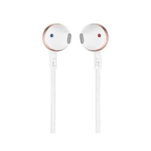 JBL Tune 205 Wired Earphones in White Pink Color