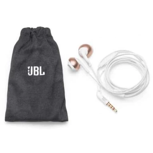 JBL Tune 205 Wired Earphones in White Pink Color