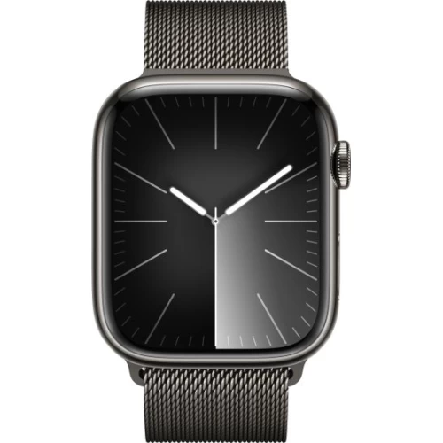 Смарт-часы Apple Watch Series-9 GPS + Cellular 45 mm Graphite Stainless Steel Case с ремешком Graphite Milanese Loop