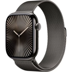 Apple Watch Series 10 GPS 46mm + Cellular in Slate Titanium with Slate Milanese Loop M/L (2024)