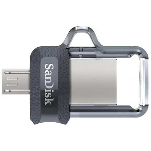 SanDisk Ultra OTG Dual Drive m3.0 портативная память с емкостью 64ГБ — цвет серый