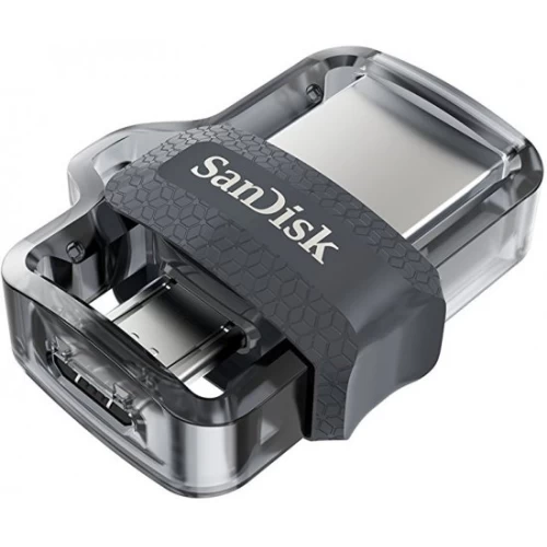 SanDisk Ultra OTG Dual Drive m3.0 портативная память с емкостью 64ГБ — цвет серый