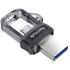 SanDisk Ultra OTG Dual Drive m3.0 портативная память с емкостью 64ГБ — цвет серый