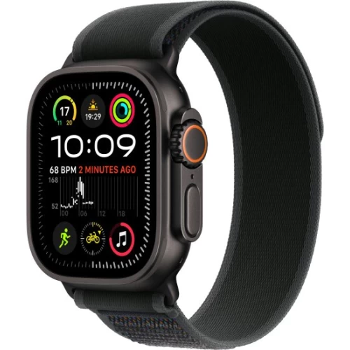 Apple Watch Ultra 2 49mm GPS + Cellular в цвете Black Titanium Case с ремешком Black Trail Loop M/L (2024)