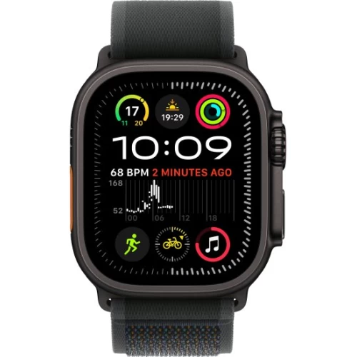 Apple Watch Ultra 2 49mm GPS + Cellular в цвете Black Titanium Case с ремешком Black Trail Loop M/L (2024)
