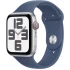 Apple Watch SE GPS 44mm + Cellular in Silver Aluminium with Denim Sport Band M/L (2024)