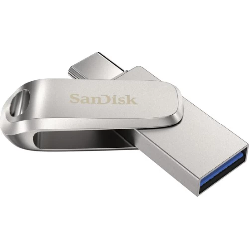 SanDisk Ultra Dual Drive Luxe USB 3.1 Type-C портативная память с емкостью 32ГБ — серебристый цвет