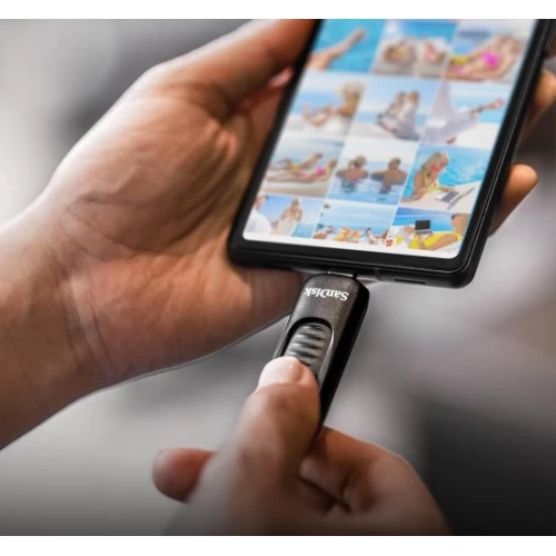 Портативная память SanDisk Ultra Slider USB 3.2 Type-C  емкость 256 ГБ