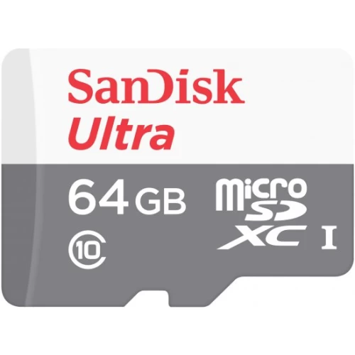 כרטיס זיכרון SanDisk Ultra MicroSDXC כרטיס זיכרון ללא מתאם בנפח 64GB