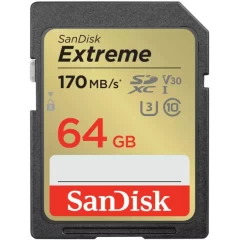 SanDisk Extreme SDXC UHS-I Class-10 U3 V30 64GB Memory Card