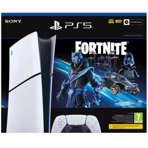 Цифровая консоль Sony PlayStation 5 Slim 1 ТБ + код купона на загрузку Fortnite Cobalt Star Pack