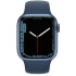Apple Watch 7 Cellular MKJT3HB/A in Blue with 45mm SIM