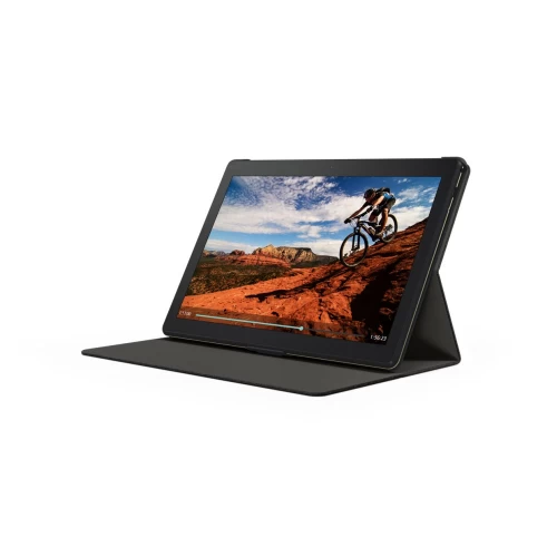 Tab M10 HD Folio Case/Film Black Book Cover
