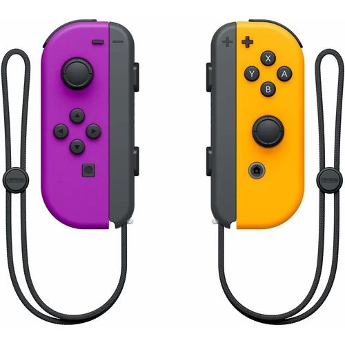Контроллер для консоли Nintendo Switch Joy-Con фиолетового / оранжевого цвета.