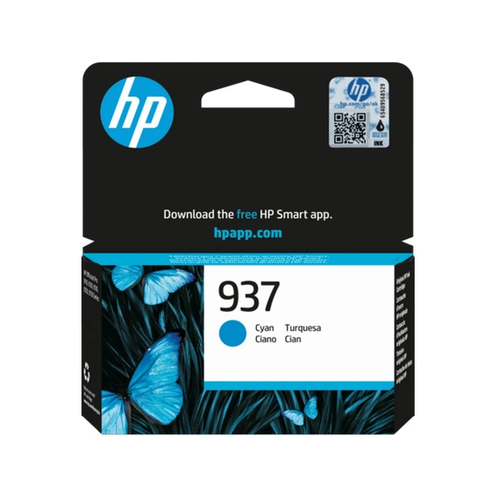 Оригинальный голубой картридж HP 937 для принтеров HP OfficeJet Pro