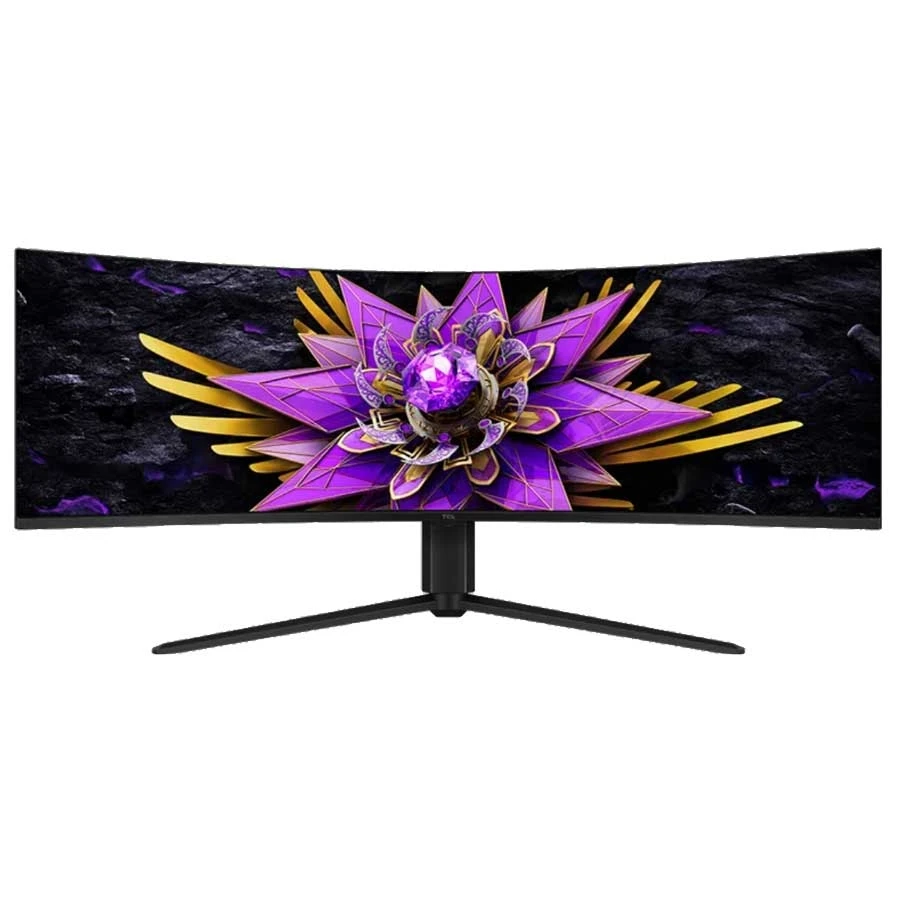 מסך גיימינג טי סי אל TCL 57" Curved QD‑Mini LED Dual 4K – 120 Hz, HDR1000