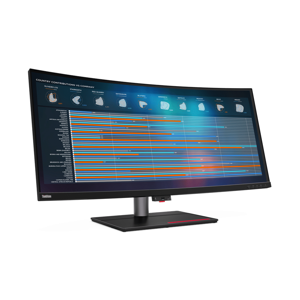 מסך מחשב Lenovo ThinkVision P40w-20 39.7" IPS USB-C Thunderbolt Curved Monitor 62C1GAT6IS