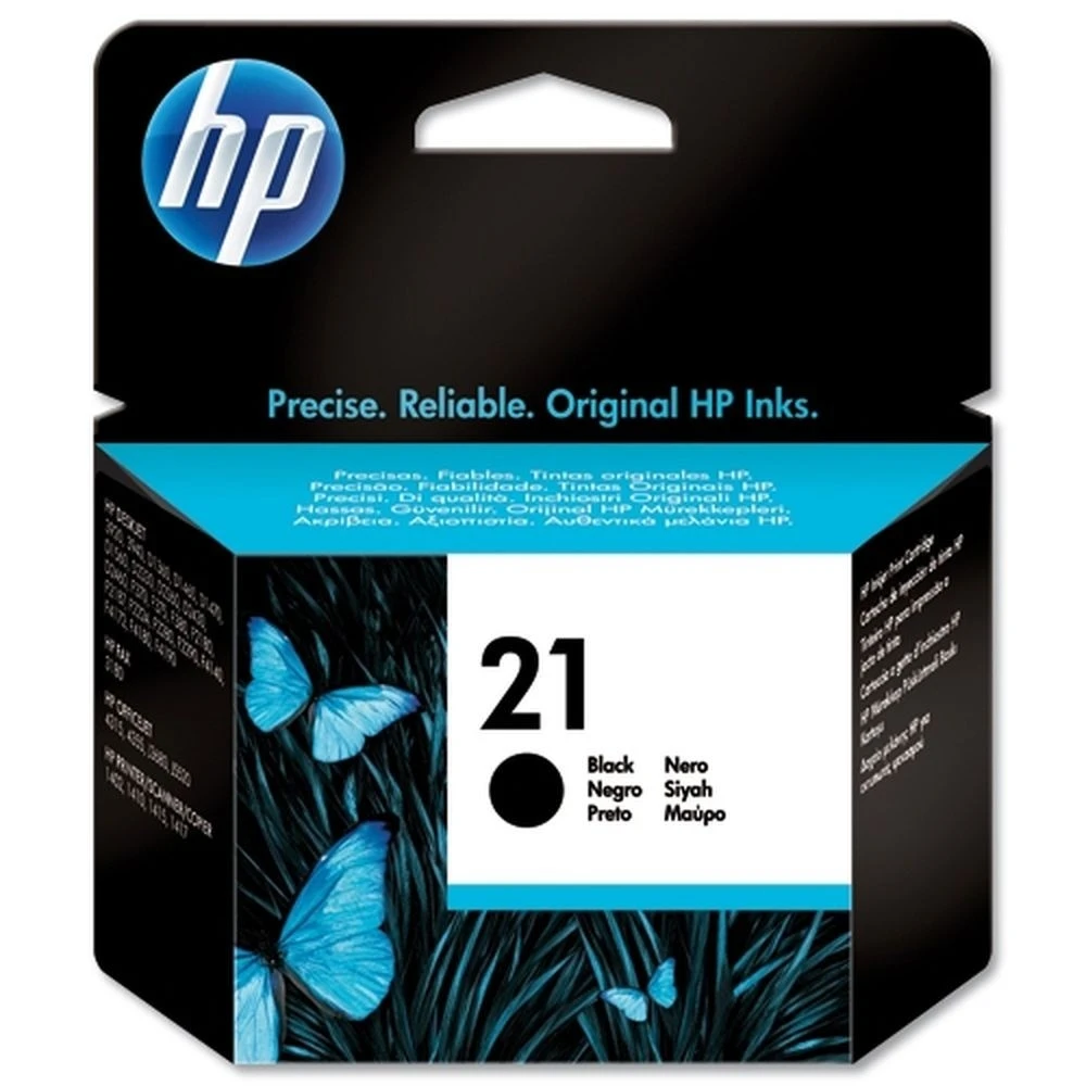 Original HP 21 Black Ink Cartridge for HP DeskJet, OfficeJet and PSC Printers