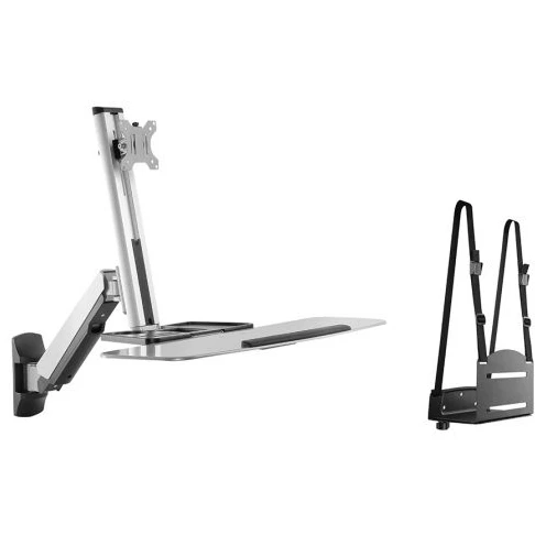 זרוע קיר עם מגש מקלדת למסך בגודל 13″–32″