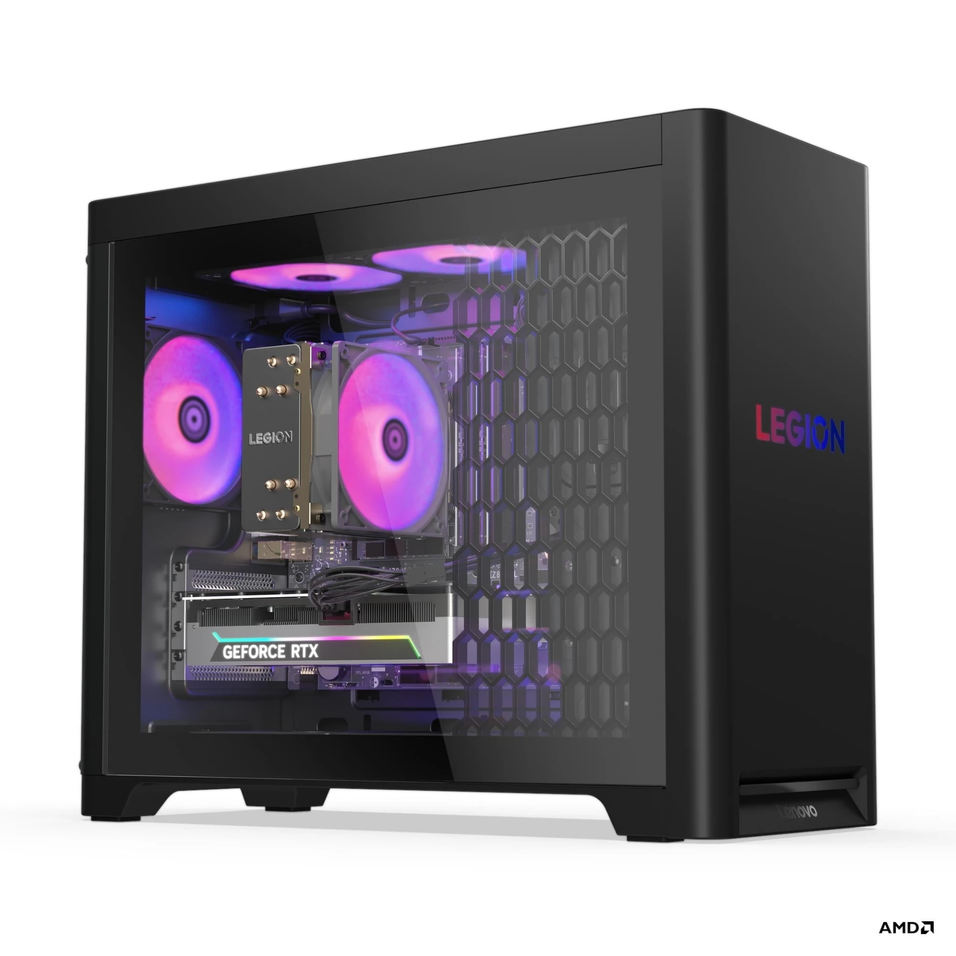 Lenovo Legion T5 30AGB10 Gaming Desktop PC Ryzen 5 7600 RTX 5060 32GB 1TB (Win 11 Home) — Eclipse Black