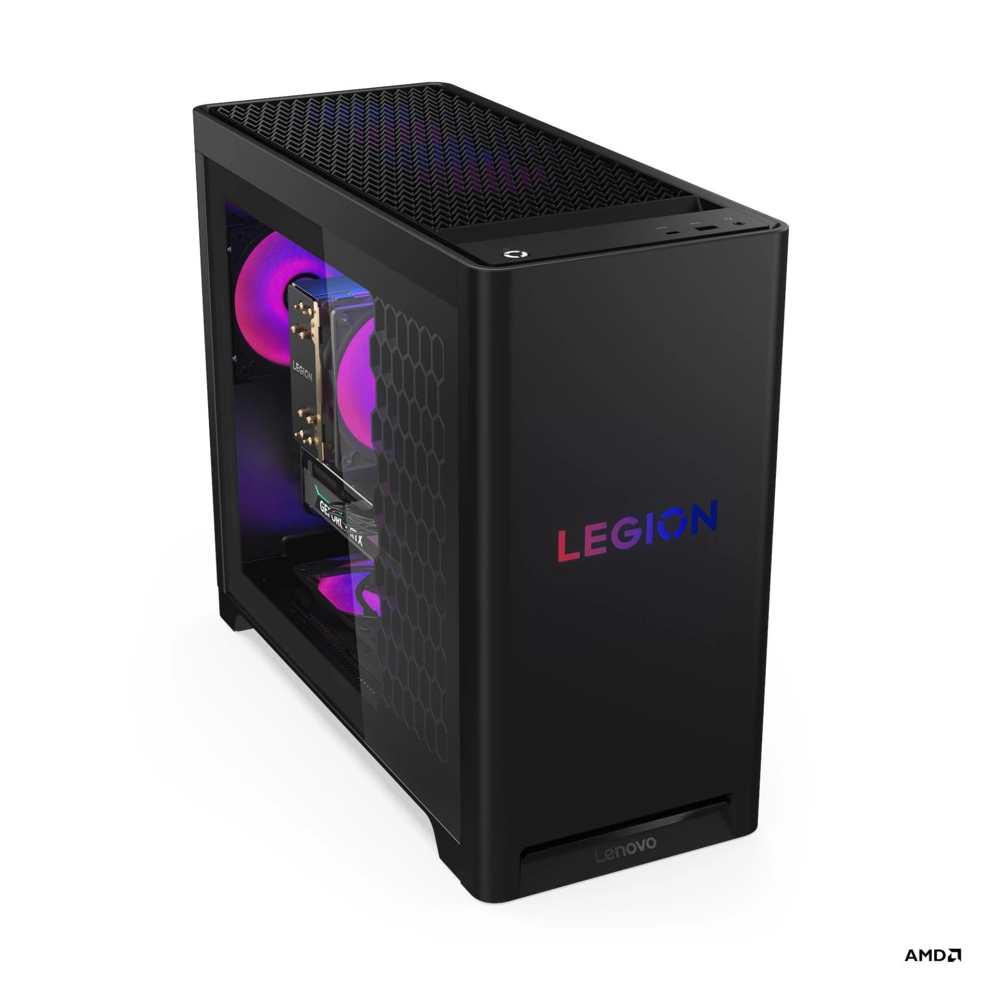 Lenovo Legion T5 30AGB10 Gaming Desktop PC Ryzen 5 7600 RTX 5060 32GB 1TB (Win 11 Home) — Eclipse Black