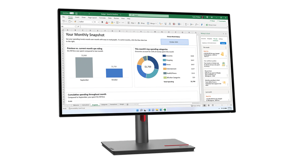 Computer Monitor Lenovo ThinkVision P27q-30 IPS Monitor