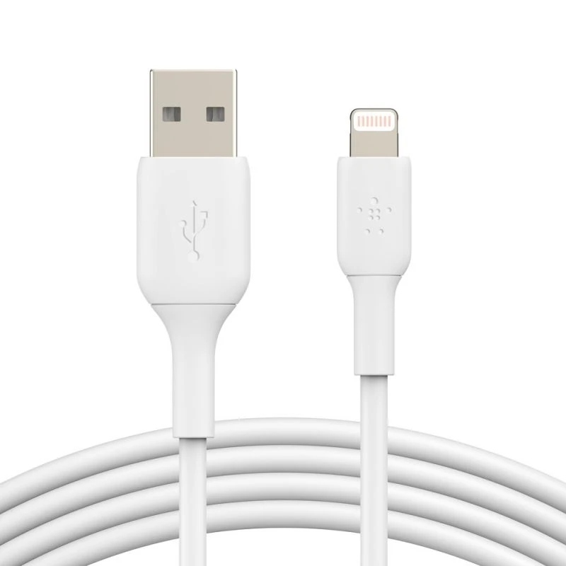 Кабель Belkin BoostCharge – Lightning на USB-A 2 метра (белый)