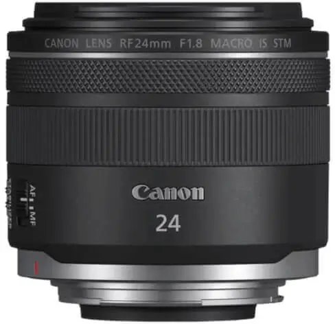 עדשת Canon RF 24mm F1.8 Macro IS STM למצלמות עם תושבת Canon RF — שחור