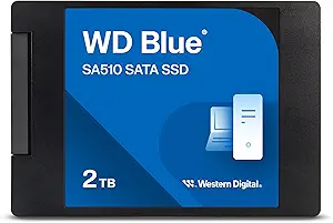 כונן SSD SATA WD Blue SA510, 2.5 אינץ'/7 מ"מ (במארז) בנפח 2TB