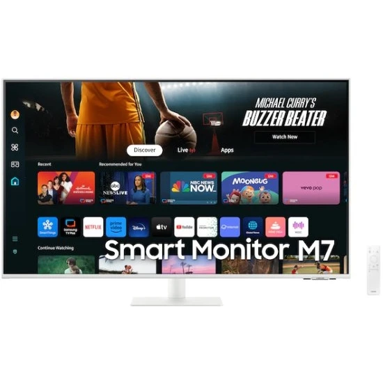 Samsung Smart Monitor M7 M70D 43" – 60Hz, VA, White