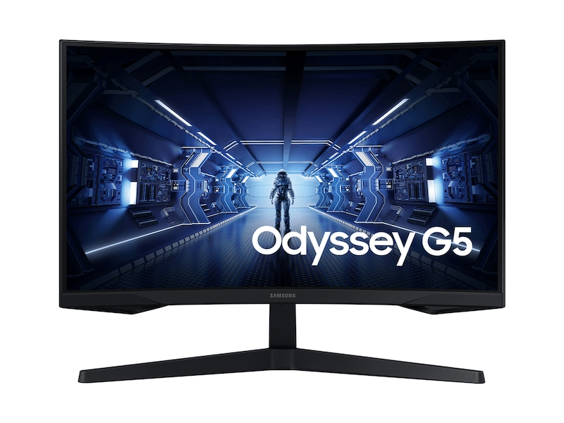 Computer Monitor Samsung 34" Odyssey G5 C34G55TWWP Curved Gaming Monitor