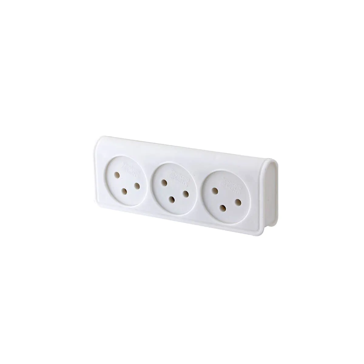 Wall-mounted 3-socket power strip Semicon