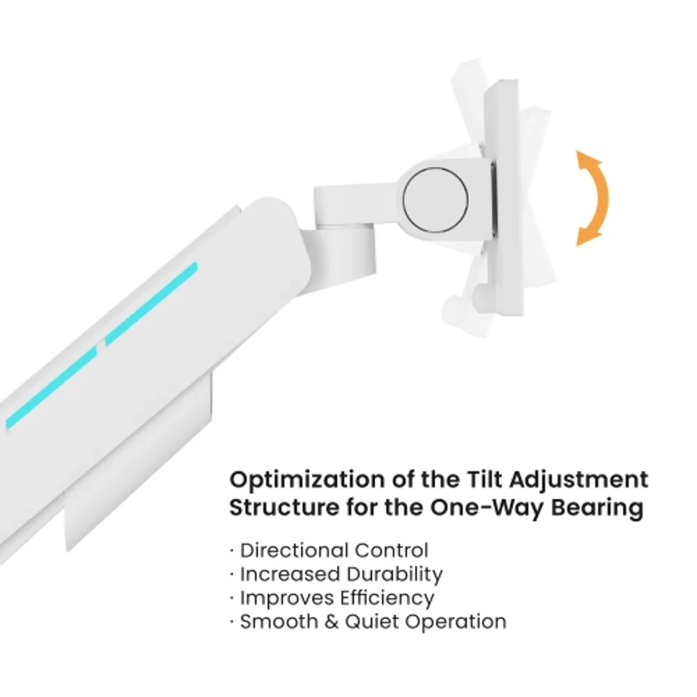 זרוע שולחנית עם תאורת RGB למסך בגודל 17″–49″