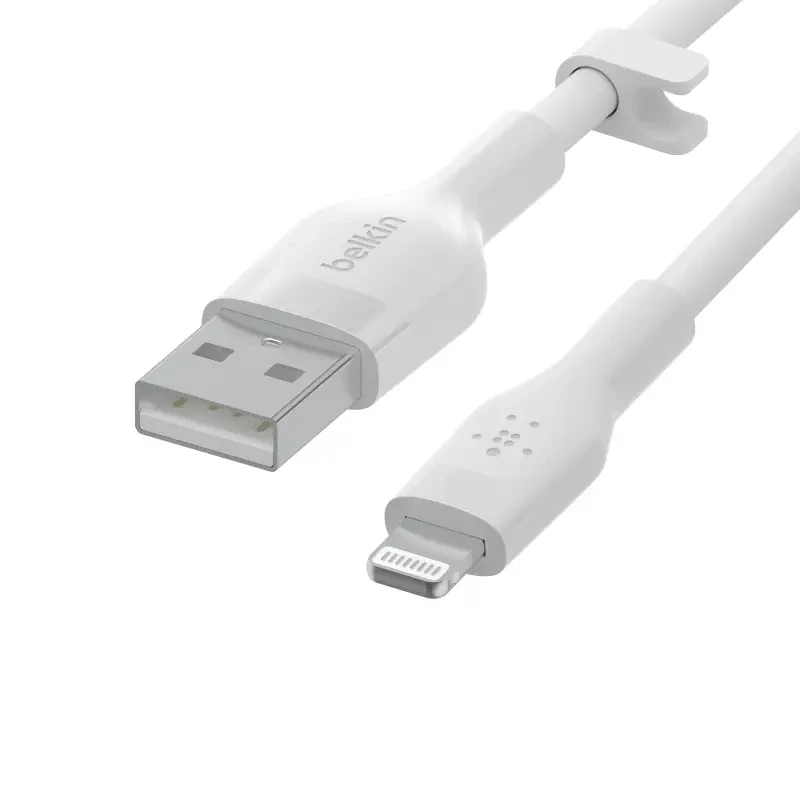 Кабель Belkin BoostCharge Flex – Lightning на USB-A 2 метра (белый)