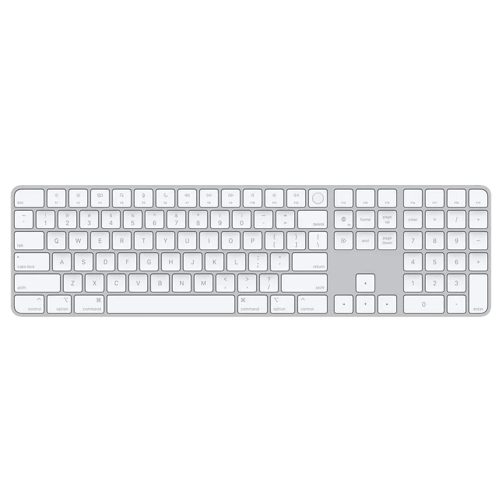 Keyboard Apple Magic with Touch ID and Numeric Keypad for Macs with Apple silicon Silver