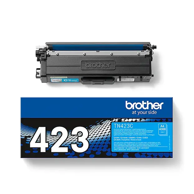 Brother TN-423C Original High-Yield Cyan Toner Cartridge for Brother Laser Printers