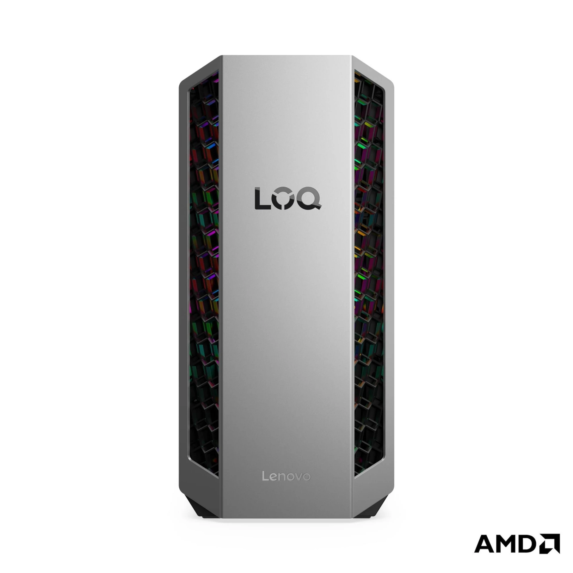 Lenovo LOQ Tower 26ADR10 Gaming Desktop PC Ryzen 7 8745HX RTX 5060 Ti 16GB 1TB — Luna Grey / Eclipse Black