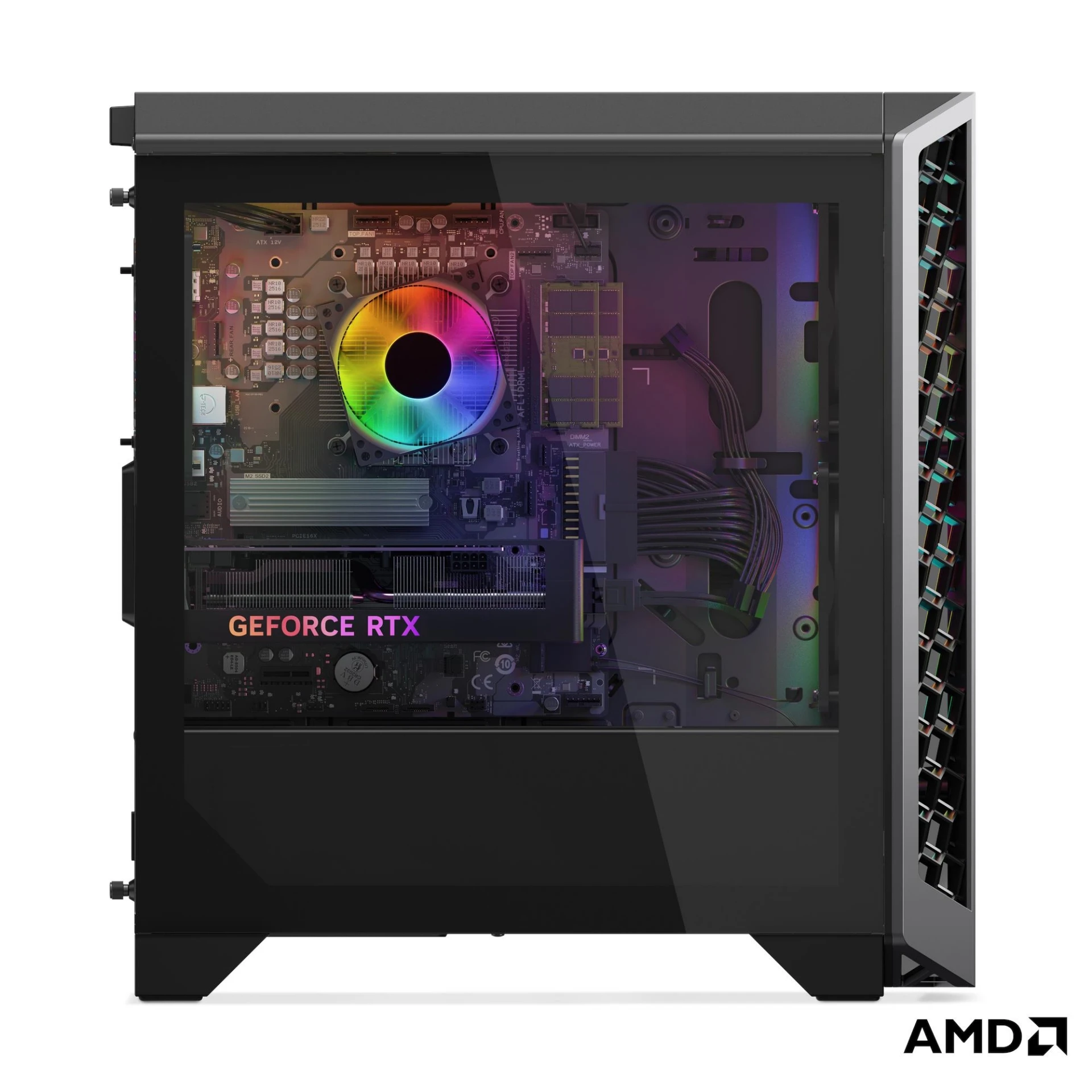 Lenovo LOQ Tower 26ADR10 Gaming Desktop PC Ryzen 7 8745HX RTX 5060 Ti 16GB 1TB — Luna Grey / Eclipse Black