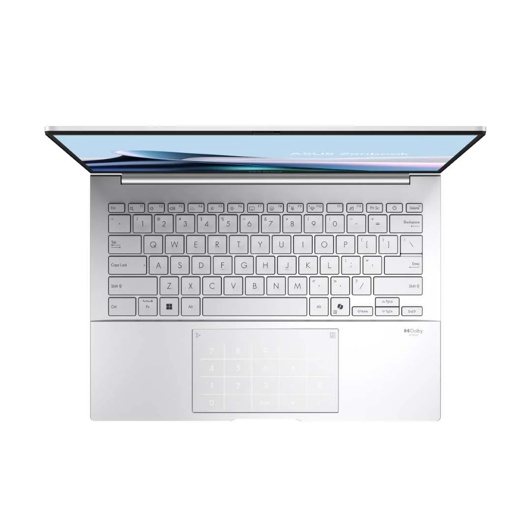 מחשב נייד אסוס Asus Zenbook 14 OLED 14" U9-285H 16GB 1TB — (כסוף) Foggy Silver